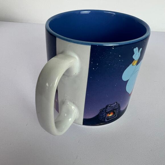 Disney Store Aladdin Coffee Cup Mug Animated Movie 90’s Genie Blue - Picture 7 of 12
